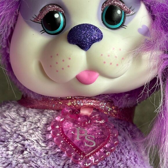 VTG 2017 Hasbro Puppy Surprise Sound Purple Plush Chloe 14"Mom Dog & 4 Puppies - Picture 6 of 10